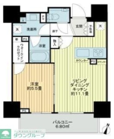 シティハウス四谷三丁目の物件間取画像